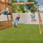 Backyard Discovery Voyager playset belt swings and trapeze