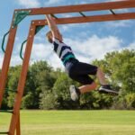 Backyard Discovery Skyfort II playset monkey bars