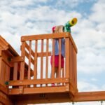 Backyard Discovery Skyfort II playset crow's-nest lookout with telescope