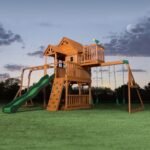 Skyfort II Wooden Backyard Playset & Swing Set product detail view 9