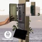 Backyard Discovery Somerville pergola PowerPort electrical outlet and USB feature