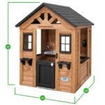 Sweetwater Wooden Kids' Backyard Playhouse product detail view 10