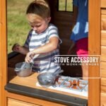 Backyard Discovery Sweetwater playhouse toy stove and cookware