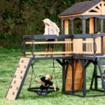 Backyard Discovery Timber Crossing playset elevated timber bridge