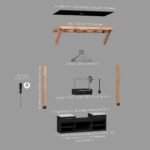 Backyard Discovery Timber Rock Argentine grill station exploded assembly view