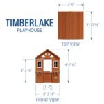 Backyard Discovery Timberlake playhouse dimensions diagram