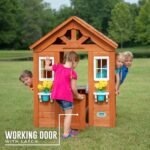 Backyard Discovery Timberlake playhouse working half door