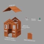 Backyard Discovery Timberlake playhouse exploded assembly view