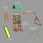Backyard Discovery Tucson playset exploded assembly view