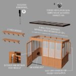 Backyard Discovery Willow greenhouse exploded assembly view