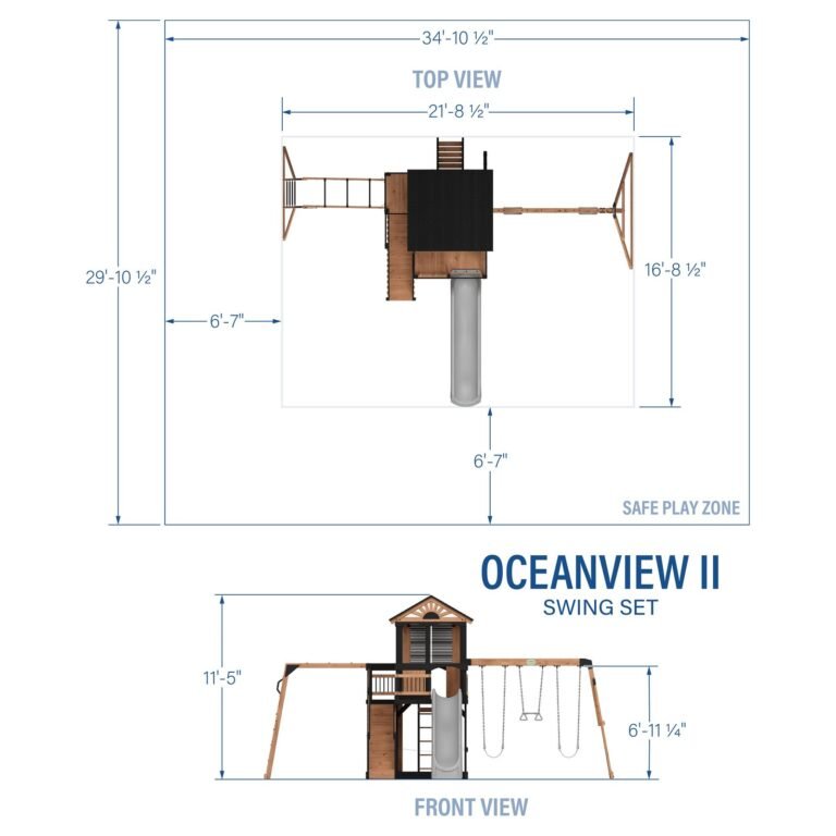 Oceanview II Backyard Playset & Swing Set product detail view 2