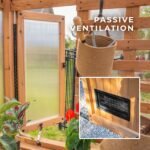 Backyard Discovery Bellerose greenhouse passive window ventilation