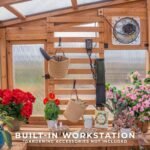 Backyard Discovery Willow greenhouse workstation wall