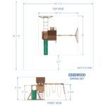 Edgewood Backyard Playset & Swing Set product detail view 2