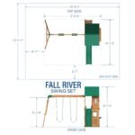 Fall River Wooden Backyard Playset & Swing Set product detail view 2