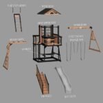 Oceanview II Backyard Playset & Swing Set product detail view 15