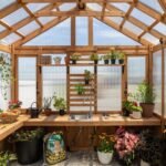 Savannah 14.5 ft. x 12 ft. Wood Backyard Greenhouse Kit product detail view 8