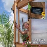 Savannah 14.5 ft. x 12 ft. Wood Backyard Greenhouse Kit product detail view 6