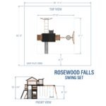 Rosewood Falls Wooden Backyard Playset & Swing Set product detail view 2