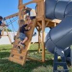 Dover Bay Wooden Backyard Playset & Swing Set with Tube Slide product detail view 6