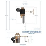 Dover Bay Wooden Backyard Playset & Swing Set with Tube Slide product detail view 2