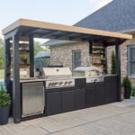 Backyard Discovery Fusion Flame 2 modular outdoor patio kitchen and cooking station
