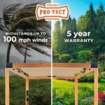 Backyard Discovery Brendan 12 x 10 sail-shade pergola Pro-Tect wind resistance feature