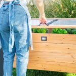 Aggie Wooden Garden Cold Frame rear view