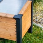 Aggie Wooden Garden Cold Frame rear view