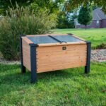 Aggie Wooden Garden Cold Frame rear view