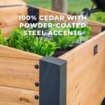 Aggie Wooden Garden Cold Frame rear view
