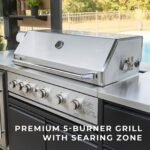 Backyard Discovery Fusion Flame 2 outdoor cooking station feature view