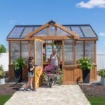 Savannah 14.5 ft. x 12 ft. Wood Backyard Greenhouse Kit product detail view 17