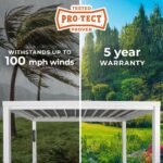 Backyard Discovery Windham 14 x 10 steel pergola Pro-Tect wind resistance feature