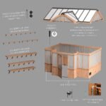 Savannah 14.5 ft. x 12 ft. Wood Backyard Greenhouse Kit product detail view 20